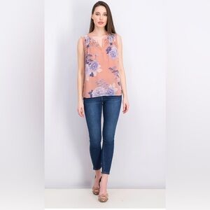 Daniel Rainn | Carin Smocked Bib Blouse | Blush large